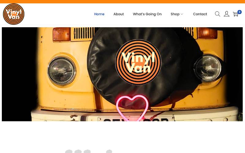 Vinyl Van e-commerce website
